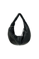 TWIST HANDLE SMALL HOBO BAG IN BLACK image 9