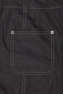 POCKET FOLDOVER WRAP MINI SKIRT IN BLACK image 4
