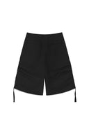 NYLON STRING HALF PANTS IN BLACK image 2