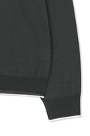 BACK LOGO SHEER CARDIGAN FOR MEN IN CHARCOAL GREY image 4