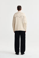 HANDMADE COLLAR KNIT CARDIGAN FOR MEN IN BUTTER image 17