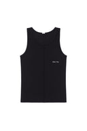 SMALL LOGO PINTUCK SLEEVELESS TOP FOR MEN IN BLACK image 6