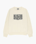 KIDS CLASSIC LOGO KNIT PULLOVER IN IVORY image 5