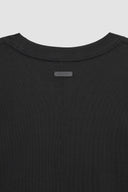 LOGO EMBROIDERY OVERSIZE TOP IN BLACK image 5