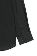 MIXED PANEL OVER FIT SHIRT IN BLACK image 18