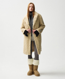 W NU WEEK FAUX FUR COAT  IN BEIGE image 1