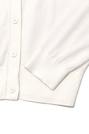 BACK LOGO SEE THROUGH CARDIGAN FOR WOMEN IN IVORY image 3