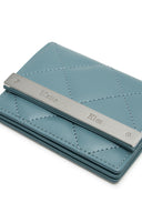 PUFF QUILT WALLET IN BLUE image 11