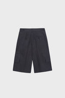 CARGO DETAIL BERMUDA PANTS IN CHARCOAL GREY image 3