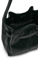 BELTED VOLUNN SMALL BUCKET BAG IN BLACK image 11
