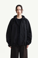 BACK LOGO HOODY WIND BREAKER IN BLACK image 6