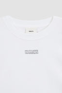 LOGO EMBROIDERY OVERSIZE TOP IN WHITE image 4