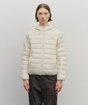 CLASSIC LOGO HOODED LIGHT DOWN JACKET IN IVORY image 14