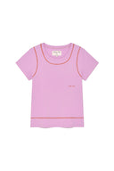 STITCH POINT SMALL LOGO TOP IN PINK image 12