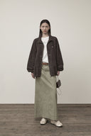 STITCH POINT HIGH NECK JUMPER IN BROWN image 20