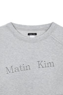 DIAGONAL LOGO REVERSIBLE CROP TOP IN GRAY image 17