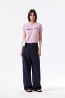 STUD POINT COLOR DENIM PANTS IN NAVY image 9