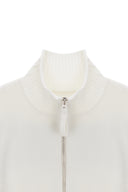 SPELL POINT STRIPE KNIT CARDIGAN IN IVORY image 9