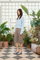BACK LOGO SEE THROUGH CARDIGAN FOR WOMEN IN LIGHT BLUE image 18