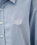 CLASSIC LOGO LINEN SHIRT IN SKY BLUE image 12