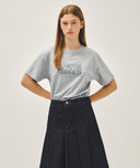 CLASSIC LOGO TEE IN CHARCOAL GREY image 1