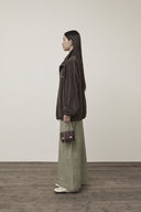 STITCH POINT HIGH NECK JUMPER IN BROWN image 6
