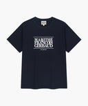 CLASSIC LOGO TEE IN NAVY image 6