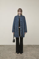 POCKET POINT MIDI DENIM JUMPER IN BLUE image 15