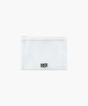CLASSIC LOGO MESH POUCH IN WHITE image 1