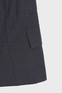 CARGO DETAIL BERMUDA PANTS IN CHARCOAL GREY image 4