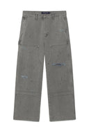 VINTAGE PAINTING CARPENTER PANTS FOR MEN IN GRAY image 1