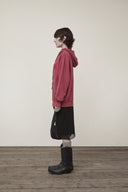 VINTAGE COLOR DYING LOGO HOODY IN RED image 18