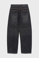 TWISTED SEAM DENIM PANTS IN DARK GRAY image 15