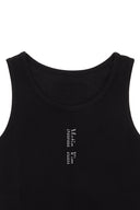 PINTUCK SLEEVELESS TOP IN BLACK image 3