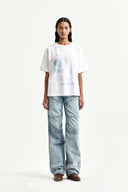 PANEL SEMI WIDE DENIM PANTS IN LIGHT BLUE image 8