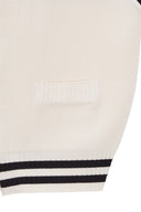 SPELL POINT STRIPE KNIT VEST IN IVORY image 10