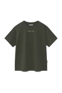EMBROIDERY SMALL LOGO OVERSIZE TOP IN KHAKI image 11
