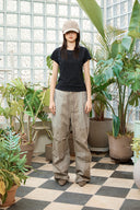 PATCH POINT WASHED COTTON PANTS IN CHARCOAL GREY image 20