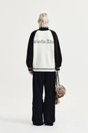 HIGH NECK RAGLAN KNIT ZIP UP FOR WOMEN IN DARK BROWN image 7