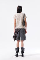 LETTERING GRAFFITI CREASE TOP IN BEIGE image 17