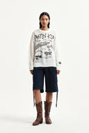 UTILITY CARGO BERMUDA PANTS IN NAVY image 18