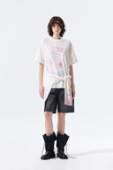 PORTRAIT GRAFFITI LOGO TOP IN WHITE image 8