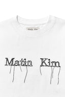 LOGO THREAD POINT CROP TOP IN WHITE image 3