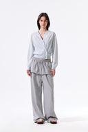 BACK LOGO SHEER CARDIGAN FOR WOMEN IN LIGHT BLUE image 20