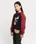 KIDS BEAR POUCH KEYRING IN BEIGE image 6