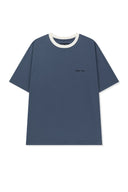 TONAL RIB BACK LOGO TOP FOR MEN IN SMOKE BLUE image 1