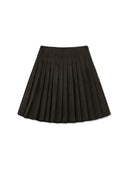 SIDE ZIPPER PLEATS MIDI SKIRT IN LIGHT BEIGE image 11