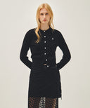 W BASIC KNIT CARDIGAN SETUP IN BLACK image 17