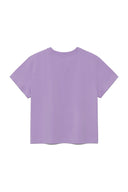 BUBBLY GRAPHIC PRINTING TOP IN LILAC image 13