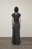 TWIST POINT SLIM TOP IN DARK NAVY image 7